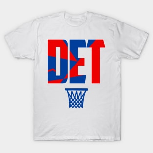 Retro Detroit Basketball DET T-Shirt